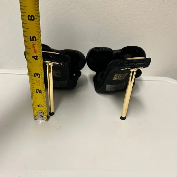 Jeffrey Campbell Bow Down Black Velvet Mules , Very Stylish and Beautiful - Picture 7 of 9